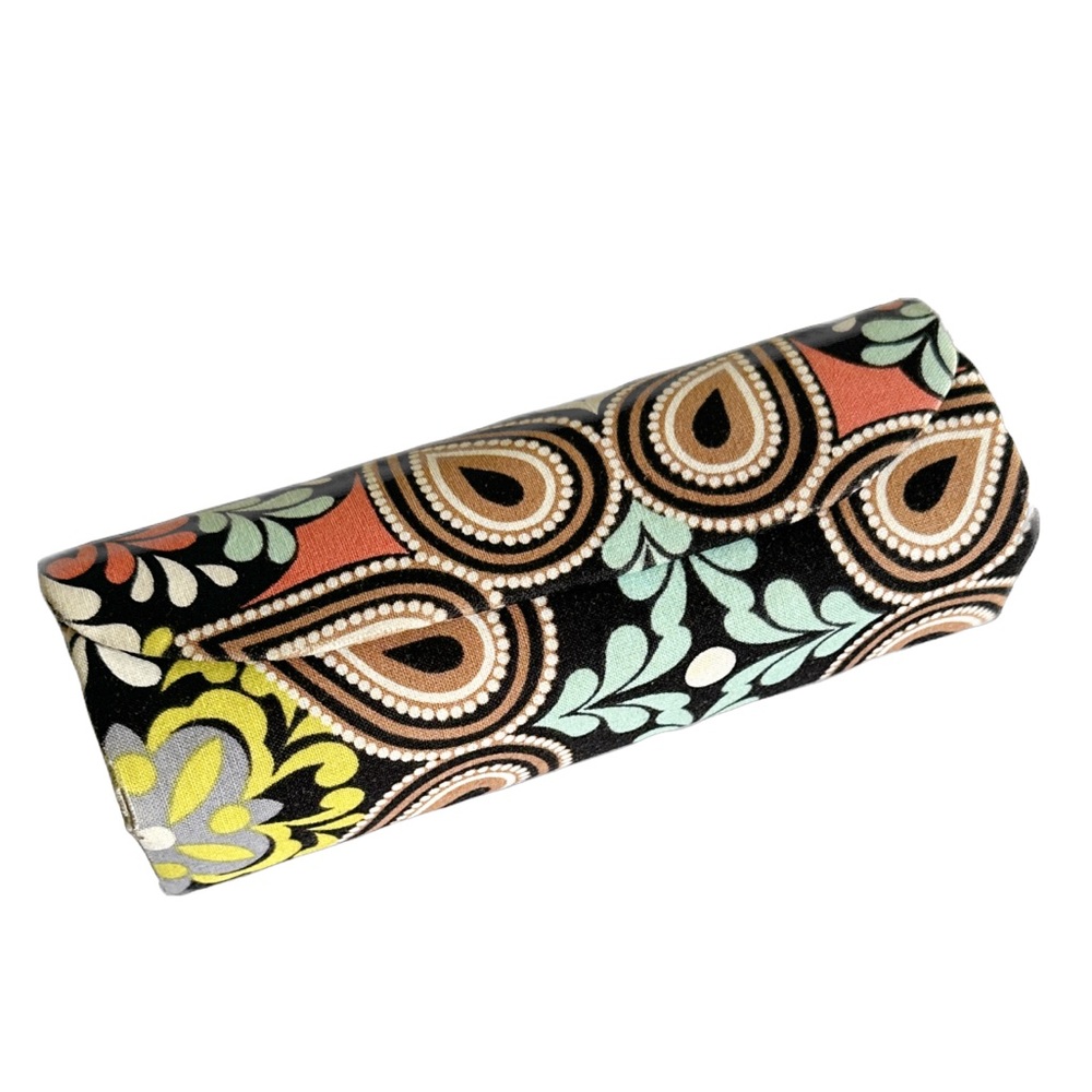 Preppy Happy Floral Paisley Pop Art Botanical Vera Bradley Colorful Glasses Case